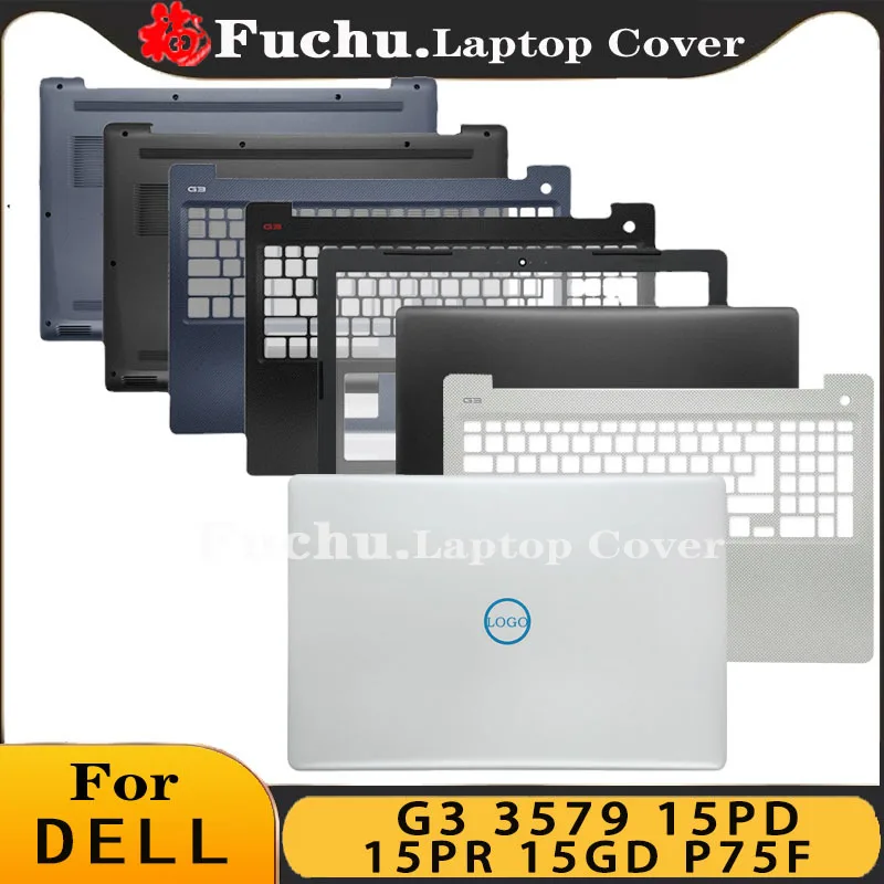 Nový zadný kryt obrazovky pre Dell G3 15 3579 15PD 15PR 15GD P75F LAPTOP PREDNÁ PREDNÁ PRÁVNA PALMREST ZAPNUTIE HORKOVÝ PANECE PANCECKA