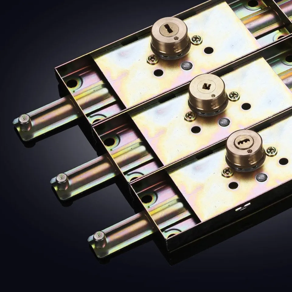 Nový zliatinový zámok uzávierky valca na stredné spodné dno Hardware Roll Gate Lock s kľúčom Zhustaný garáž proti krádeži