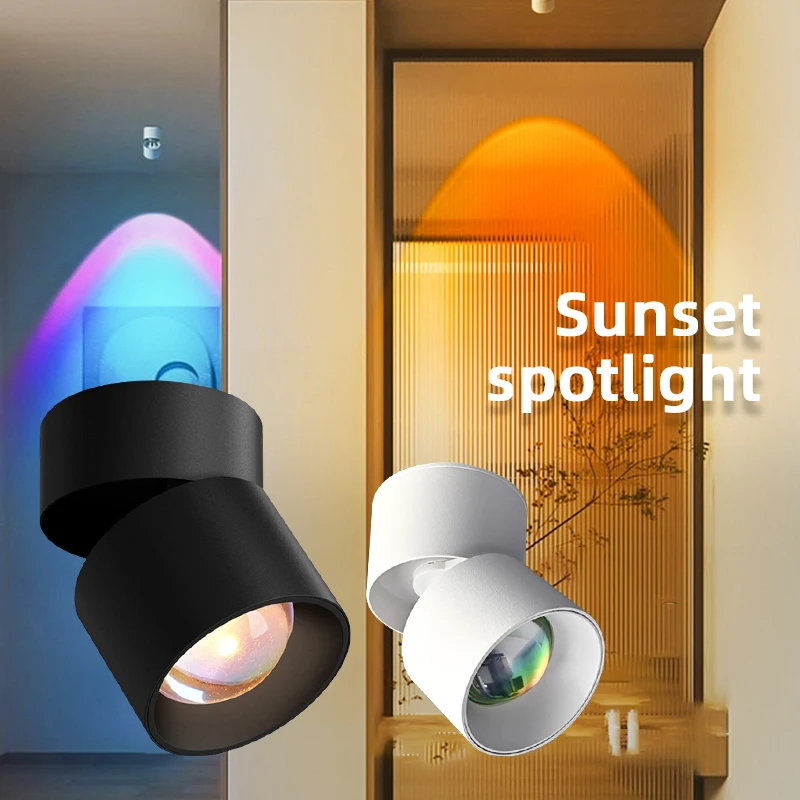 Nový západ slnka Spotlight LED DOLEJNA LAMP Vnútorný povrch namontovaný/zapustený stropný bod osvetlenia pre dekoráciu obývacia spálňa HALL