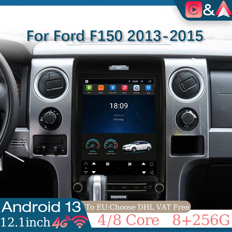 Nový štýl Android Navigation Radio Player CarPlay Automatické auto DVD Player Auto pre multimediálne video pre Ford F150 13-15