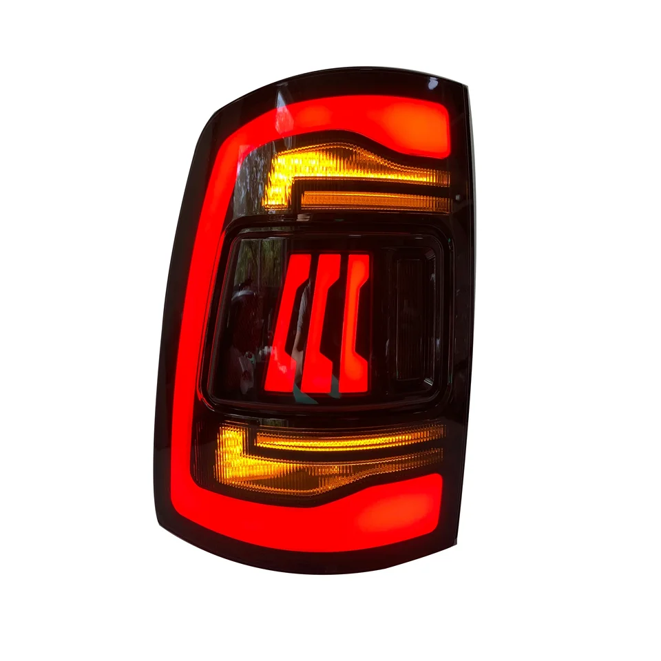 Nový štýl RGB DRL LED TACK LAMP Nová dizajn Zadná lampa Plná zostava zadnej časti LED pre Dodge RAM 1500 2009-2018