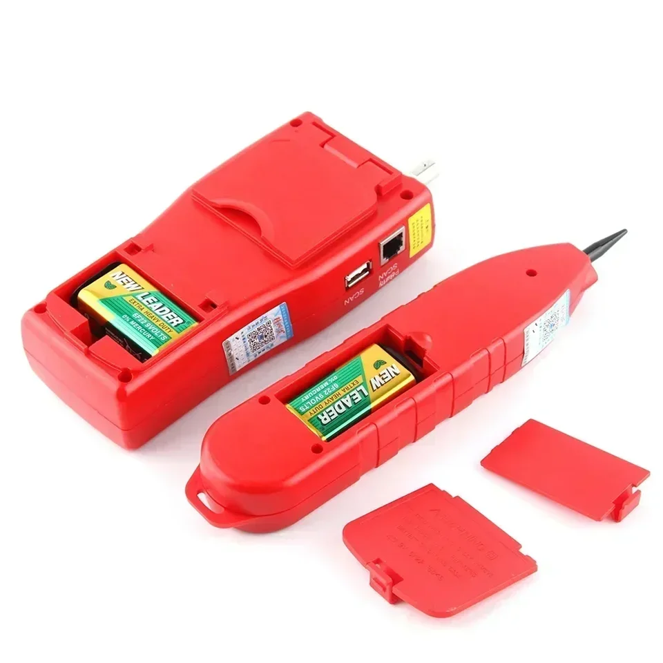 NOYAFA NF-308 NIEČO Monitorovanie káblov LCD LCD DREH LOCATOR LAN Meral Network Coacial BNC USB RJ45 RJ11 Červená farba