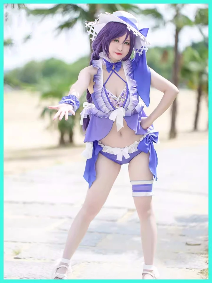 Nozomi Tojo Cosplay Anime LoveLive Women Fashion Plaim Role Play Oblečenie Summer Beach Singwear Singing Suning Nový 2024