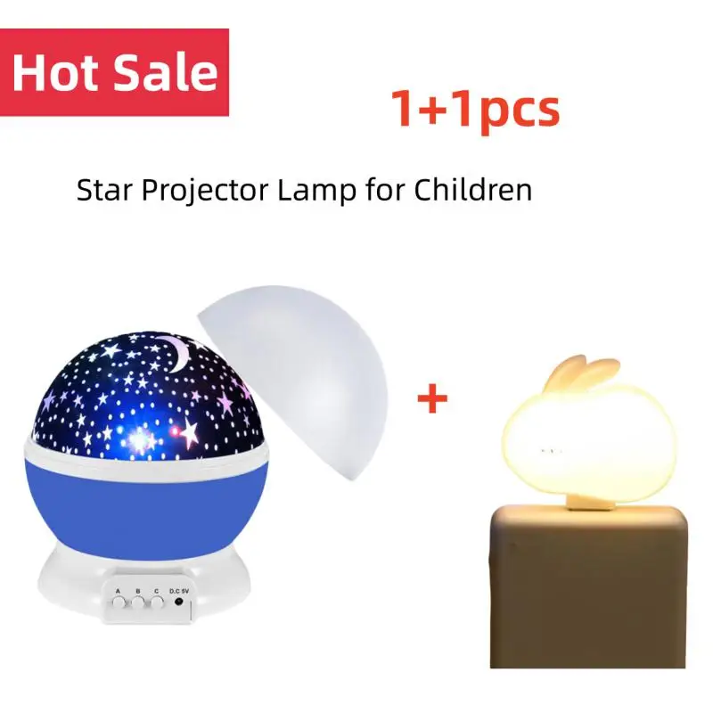 Nočná lampa projektor Starry Sky Night Light projektor detská lampa dekor rotujúca hviezdna škôlka Moon Galaxy projektor Stolové svetlo