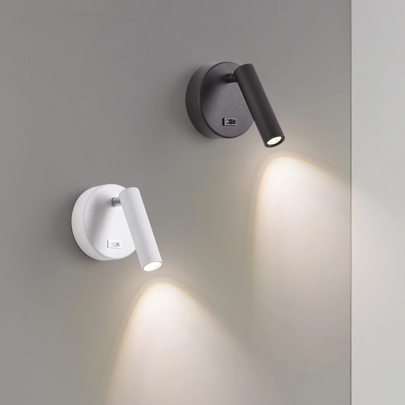 Nočná nástenná lampa LED LED spálne nástenné svietniky Čítanie lampa schodisko lampa bodové svetlo otočné balkón nástenné svetlo vnútorná ochrana očí