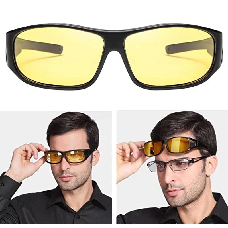Nočné videnie poháre pre ženy pre ženy Muži proti Glare Goggles UV ochrana Slnečné okuliare na nočné riadenie okuliarov pre okuliare