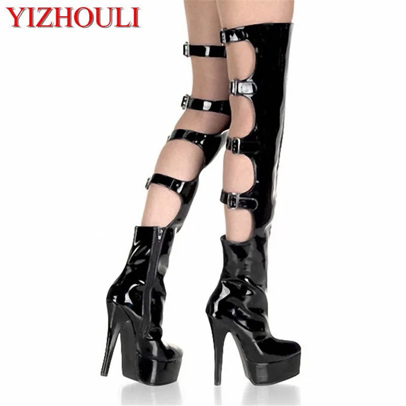 Nočný klub Work Show topánky, sexy platforma 15 cm sttilettos, topánky na párty na párty
