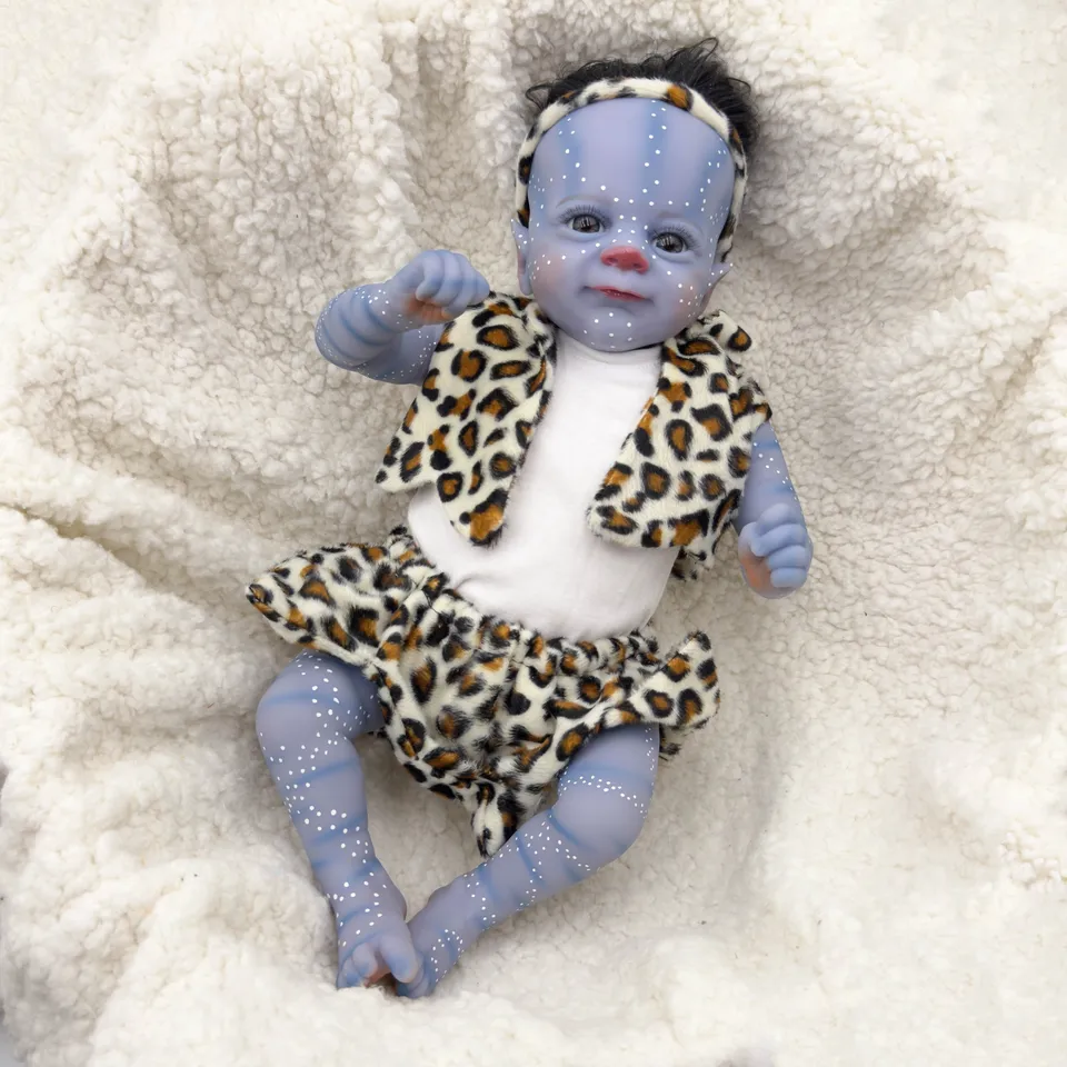 NPK 18 palcov novorodenecká bábika rozprávka Woodland Avatar Version Reborn Baby Veľkosť skutočný obrázok ručne vyrobená 3D pokožka