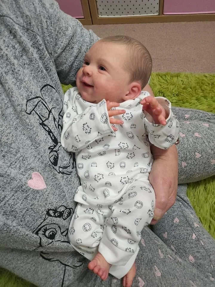 NPK 19 palcov LiveLike Sebastian Reborn Baby Realistické mäkké telo novorodenec hotové vlasy maľované bábiky Darné bábiky