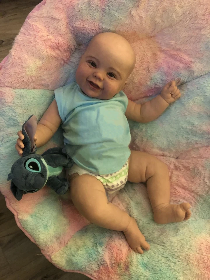 NPK 60 cm Kodi Boy Reborn Doll Doly Vysoko kvalitná bábika s viditeľnými žilami Zberateľná umelecká bábika Viaceré vrstvy maľba