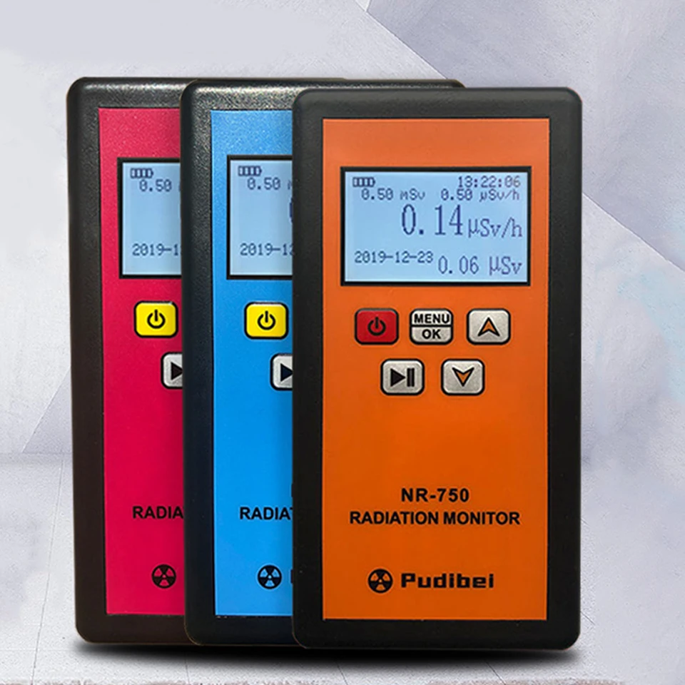 NR-750 850 950 Detektor jadrového žiarenia LCD Rádioaktívny tester Geiger Counter β y röntgenový detekčný detektor jadrového žiarenia detektor