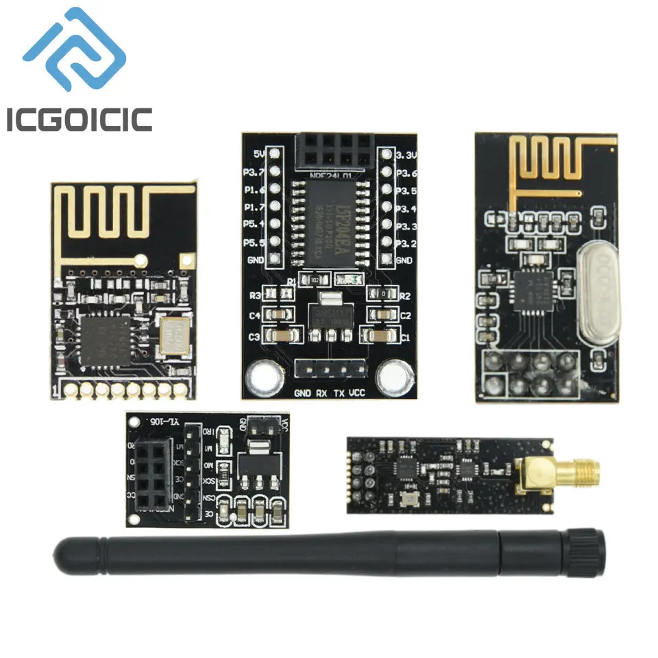 NRF24L01+2,4G Modul prenosu bezdrôtových údajov 2.4 GHz NRF24L01 Verzia NRF24L01+PA+LNA 1000 metrov pre Arduino