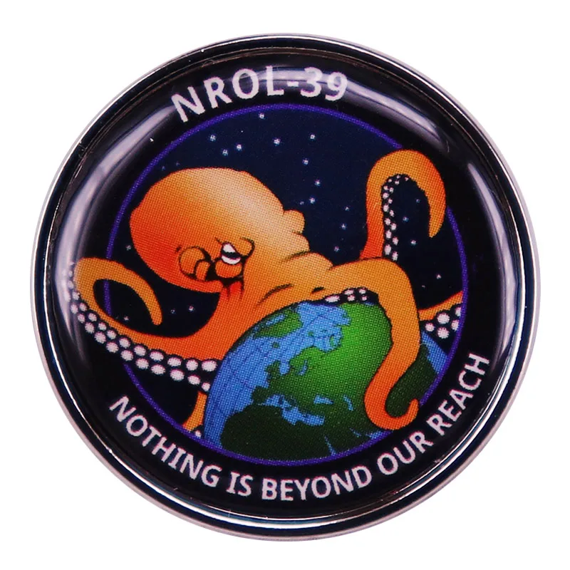 NROL-39 Nič nie je za hranicou nášho odznaku glóbusu Space Space Space Space Octopus Globe