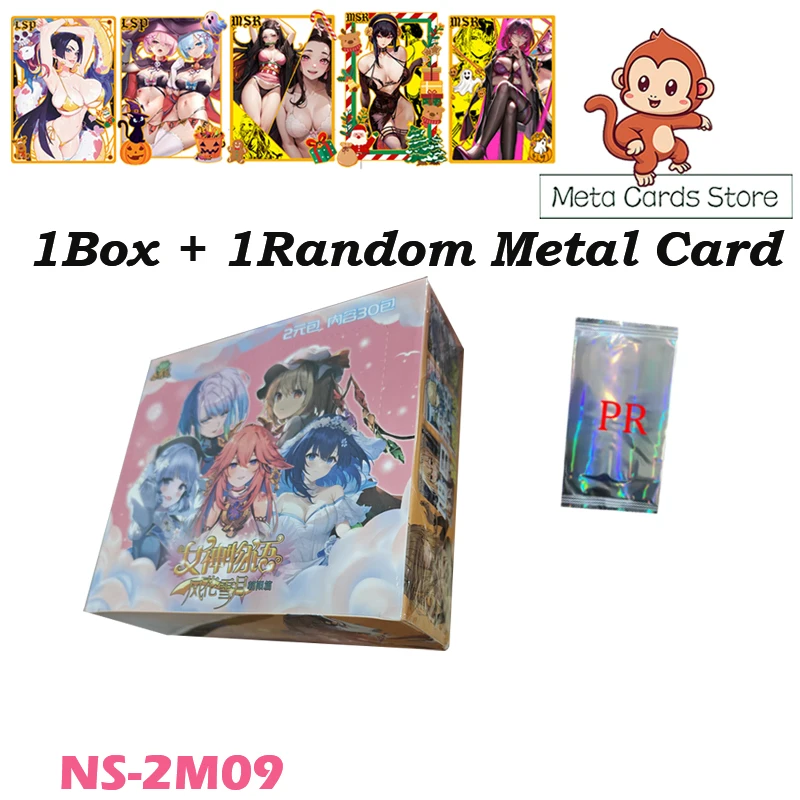 NS-2M09 Karty zberu bohyne príbehu Waifu Booster Box Girl Party Game Card Card Kids Hračky narodeniny darček
