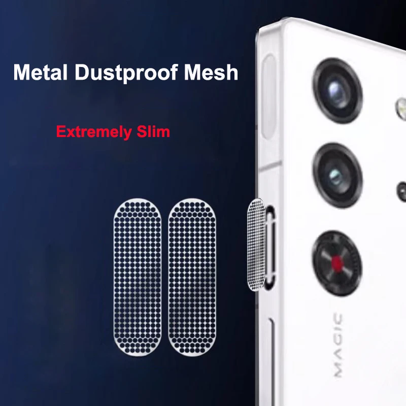 Nubia Red Magic 10 Pro Plus Plus DustodoPuste Stumpers Redmagic 10 Pro+ Zasutecký reproduktorový otvor proti prachovému kovovému obalu