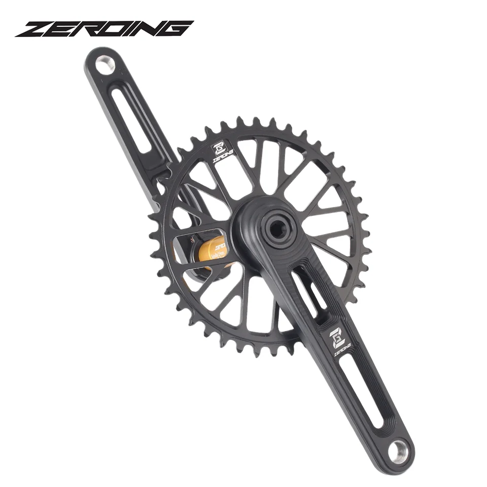 Nulové cestné bicykle kľuky ultralight Skladacie bicykle duté kľuky 165/115/175 mm úzke široké reťazce 40/42/44t 46T 48T 50T