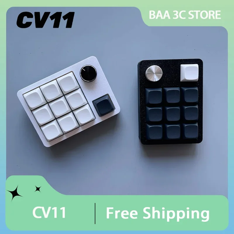 Numerická klávesnica CV11 s gombom káblové RGB Hot Swap Support QMK Vial gom