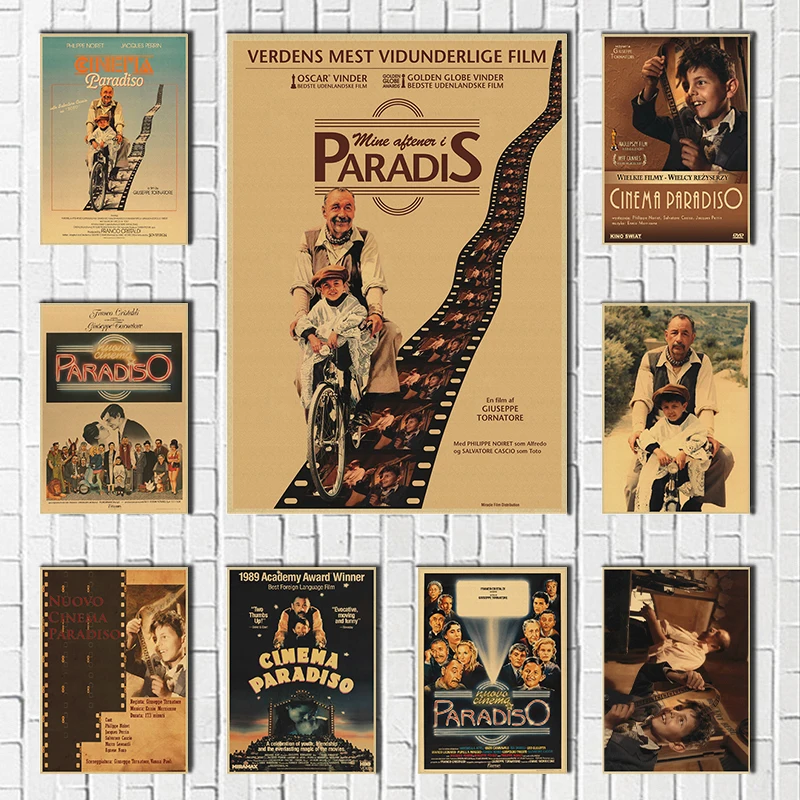 Nuovo Cinema Paradiso Kraft Paper Platter Plagát Clear Image Stumpery Stuchy Domáca dekorácia Vysoko kvalitná značka domáceho umenia