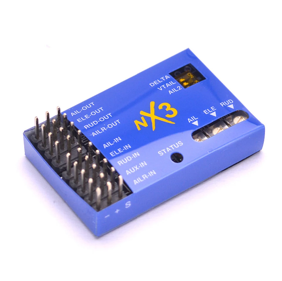 NX3 3D s pevným krídlom 3 osi Gyro Flight Controller Autobalance Stabilizátor pre RC lietadlo