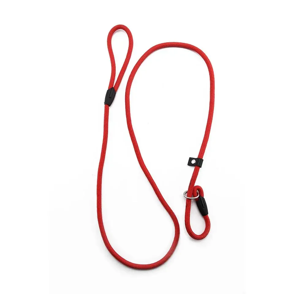 Nylon Pet vodítko pre psie kĺzanie laná vodítko 130 cm psov výcvikový vodítko silné sklz nastaviteľné slipknot nylon nylonové vodítko pre psov