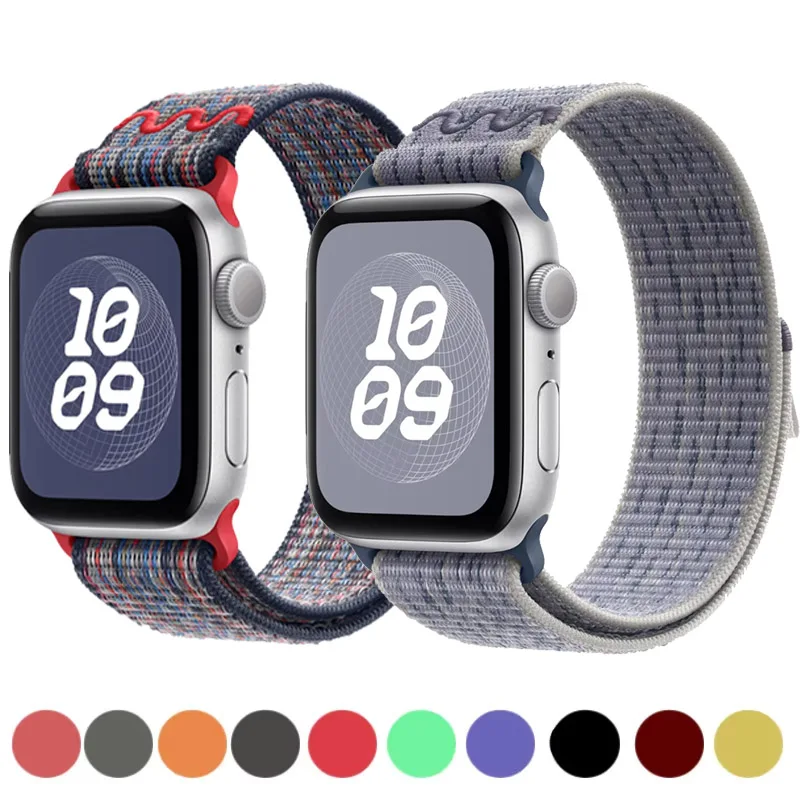 Nylon športový remienok pre Apple Watch Band 49 mm pre náramok Nike Loop Iwatch S10 9 8 7 6 5 4 3 SE2 Ultra 2 46 mm 45 mm 44 mm 41 mm 42 mm