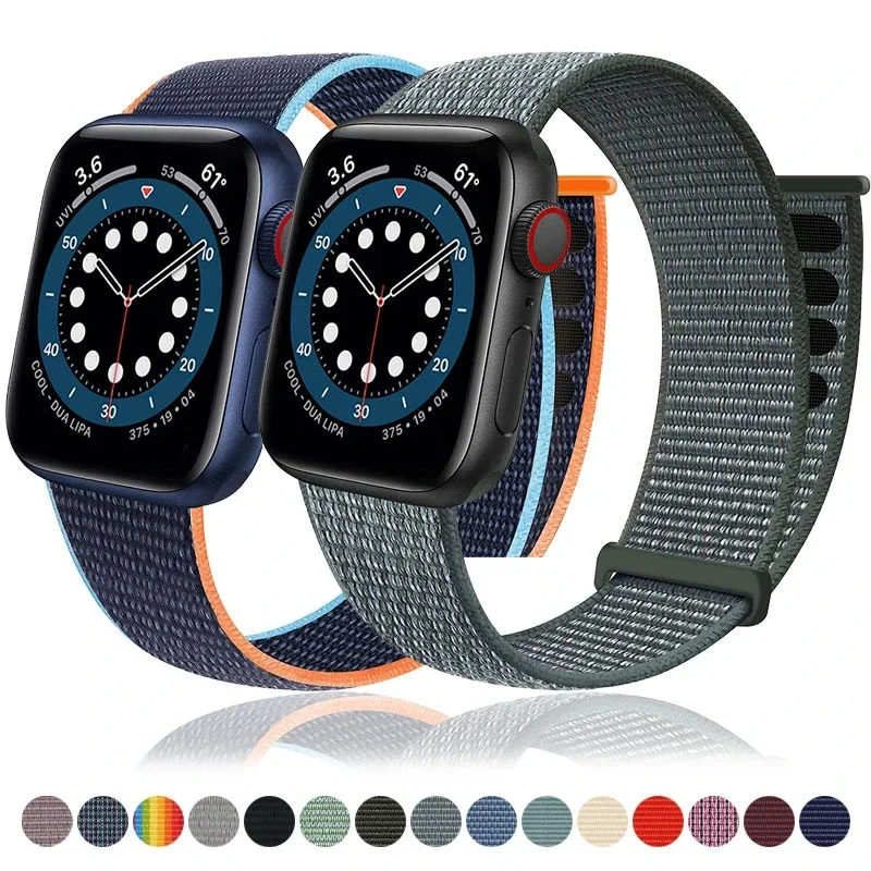 Nylonový pás pre remienok na hodinky Apple 49 mm 45 41 mm 44 mm 40 mm 42 mm 38 mm nastaviteľný elastický náramok Iwatch Ultra Series 9 3 4 5 SE 678