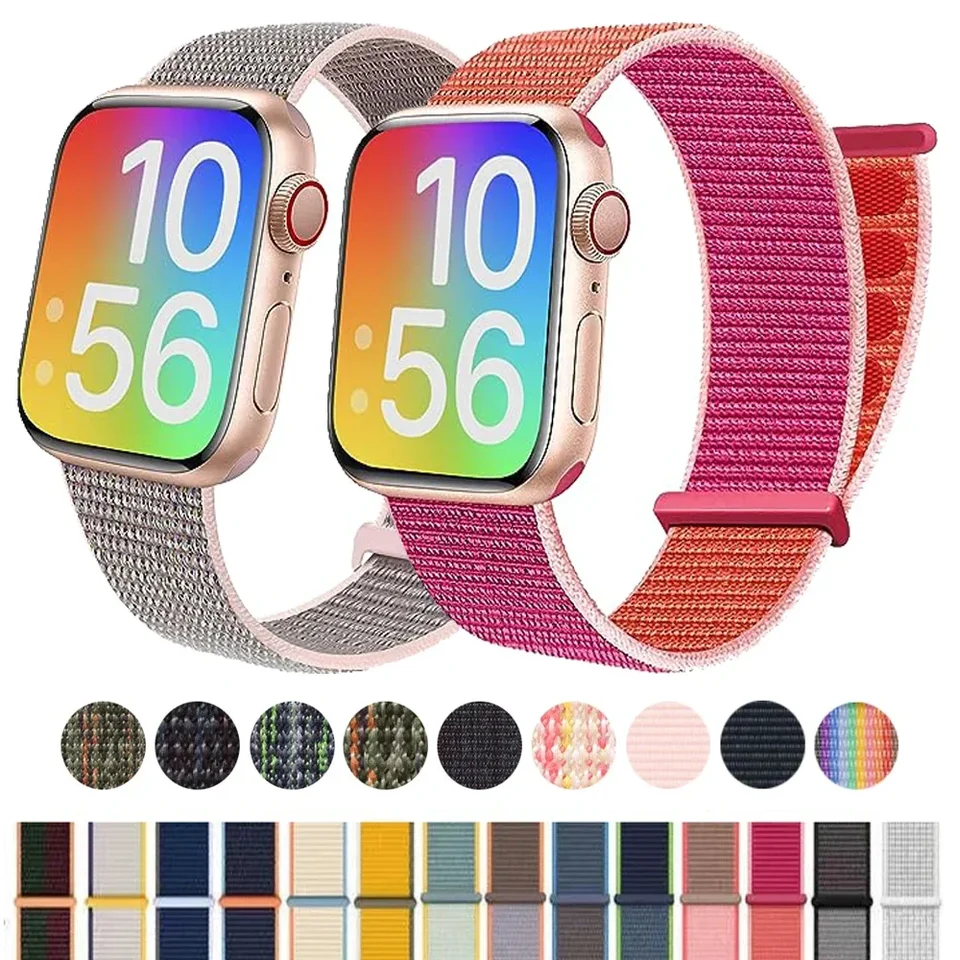 Nylonový slučkový remienok pre Apple Watch Band 44 mm 42/40 mm 45 mm 38/41 mm Sport Pride Náramok Iwatch Ultra2 49 mm séria 9 8 SE 7 6 5 4 3