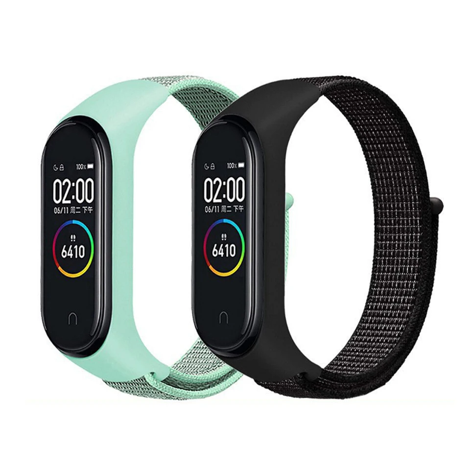 Nylonový slučkový remienok pre Xiaomi Mi Band 9 8 Pletená nastaviteľná náhradná hodinová pásma Sport Sport Bracelet pre Mi Band 8 7 6 5 4 3 popruh