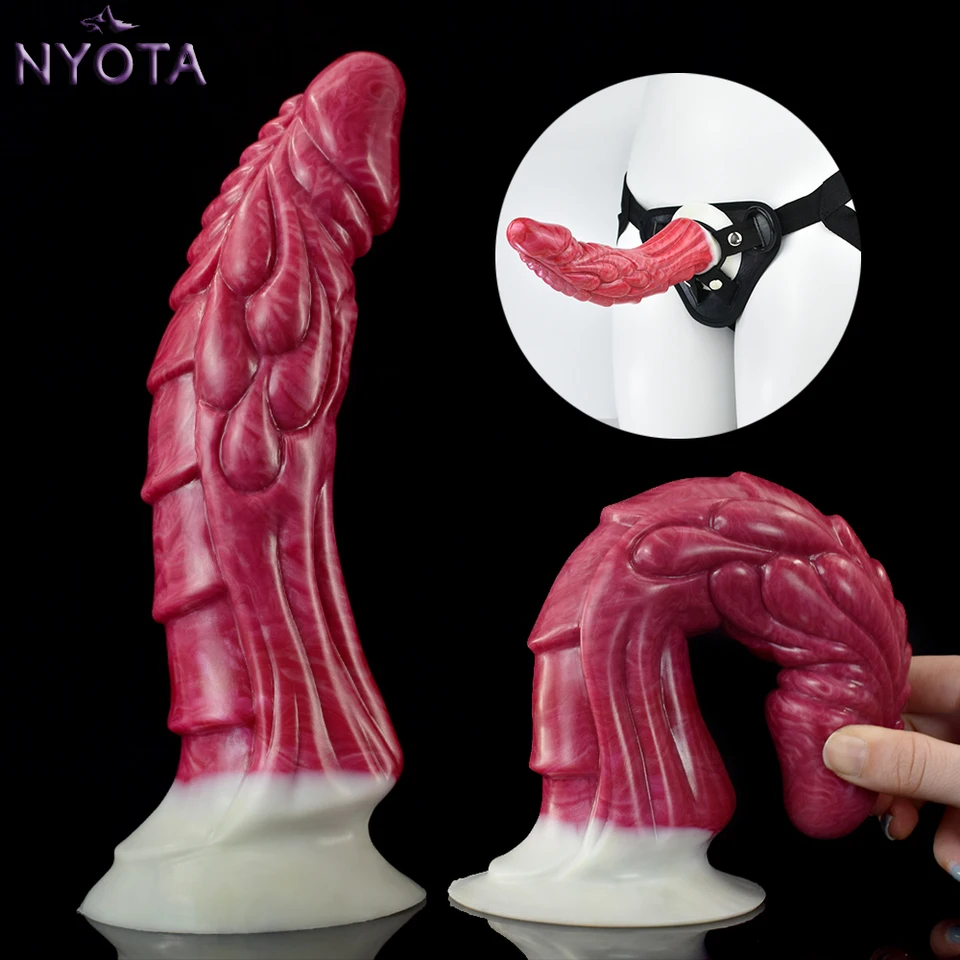 Nyota Bumpy Monster Dildo Butt zástrčka Slapon Soft Penis Anal dildos Dilator Žena mužský masturbator sex hračky pre dospelých 18+