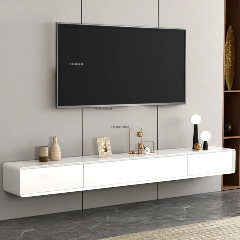 Nábytok v obývacej izbe pre domácnosť visiaci televízna skrinka Minimalista Minimalista Drevená televízna skrinka Minimálna televízia