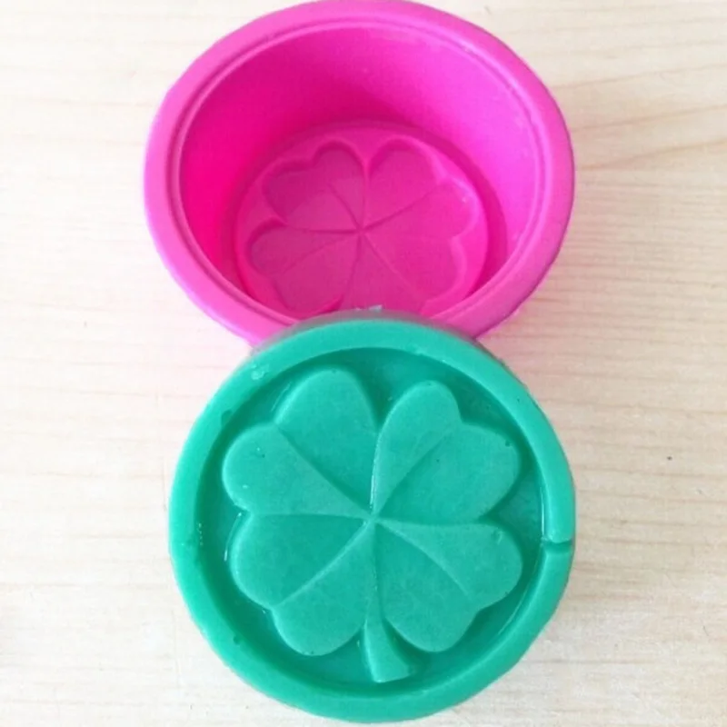 Náhodná farba 3D ručne vyrobená diy silikónová forma mydla Fold Fondant Cake Deskoting Tools Mydlo výroba 1 ks