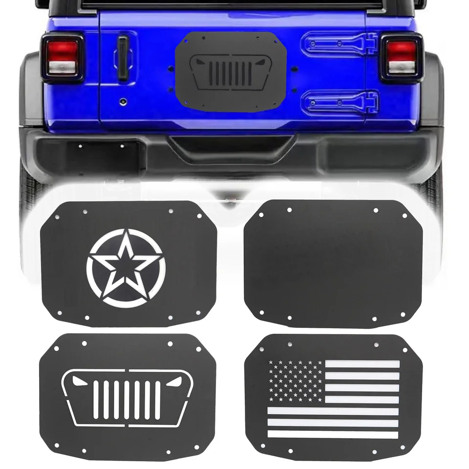 Náhradná pneumatika Delete Delete Tailgate Vent Cover pre Jeep Wrangler JL 2018-2024 2/4dotor