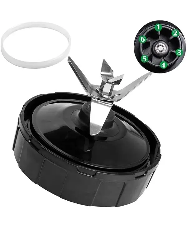 Náhradné diely ninja spodná čepeľ 6 plutvových plutvových plutiev pre Nutri ninja Auto IQ BL480 BL480D BL482 BL456 BL660 BL663 BL770 BLENDERS