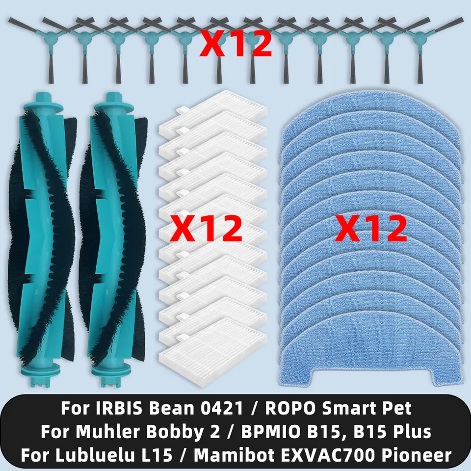 Náhradné diely vhodné pre Lubluelu L15 / BPMIO B15 Plus / Mamibot Exvac700 Pioneer / Irbis Bean 0421 / Muhler Bobby 2 / Ropo Smart Pet