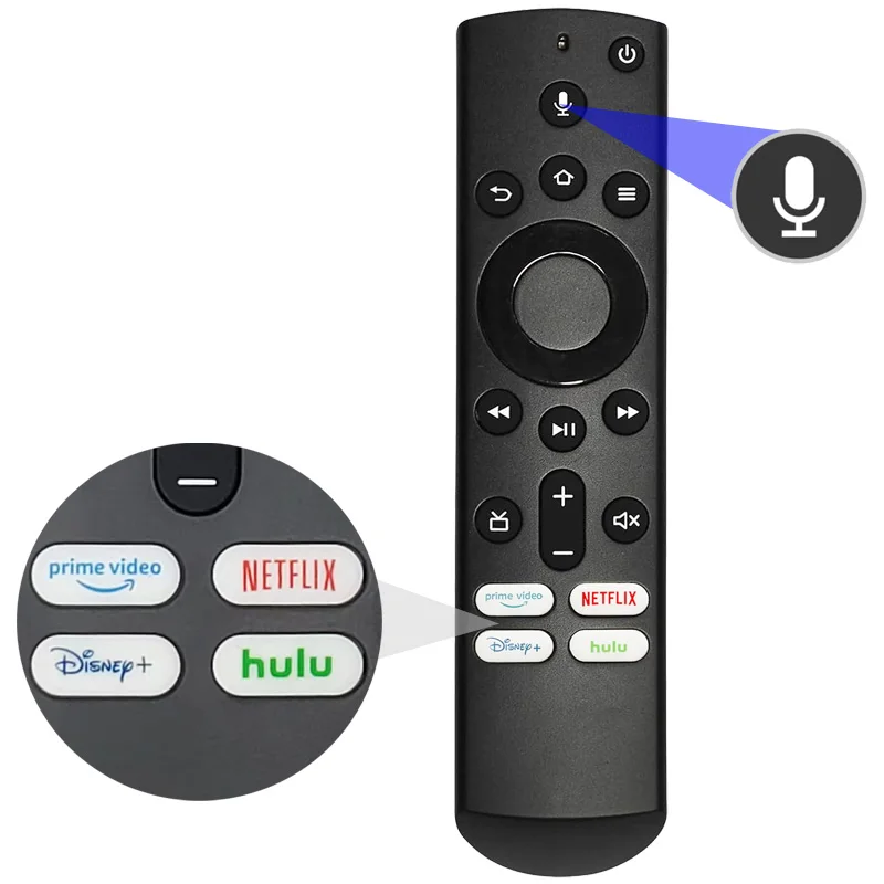 Náhradné hlasové diaľkové ovládanie kompatibilné s insígniou, Toshiba, Pioneer a AMZ Omni Smart TV so zariadením Alexa NS70F501NA22