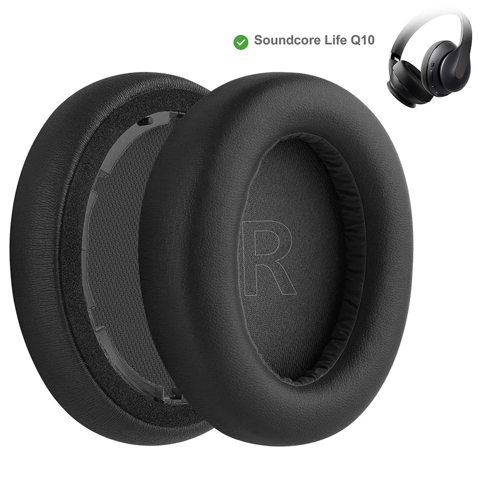 Náhradné ušné podložky pre Anker Soundcore Life Q10, Q10, Life 2 NEO BT Slúchadlá Uši vankúšiky slúchadla slúchadla slúchadlá uši