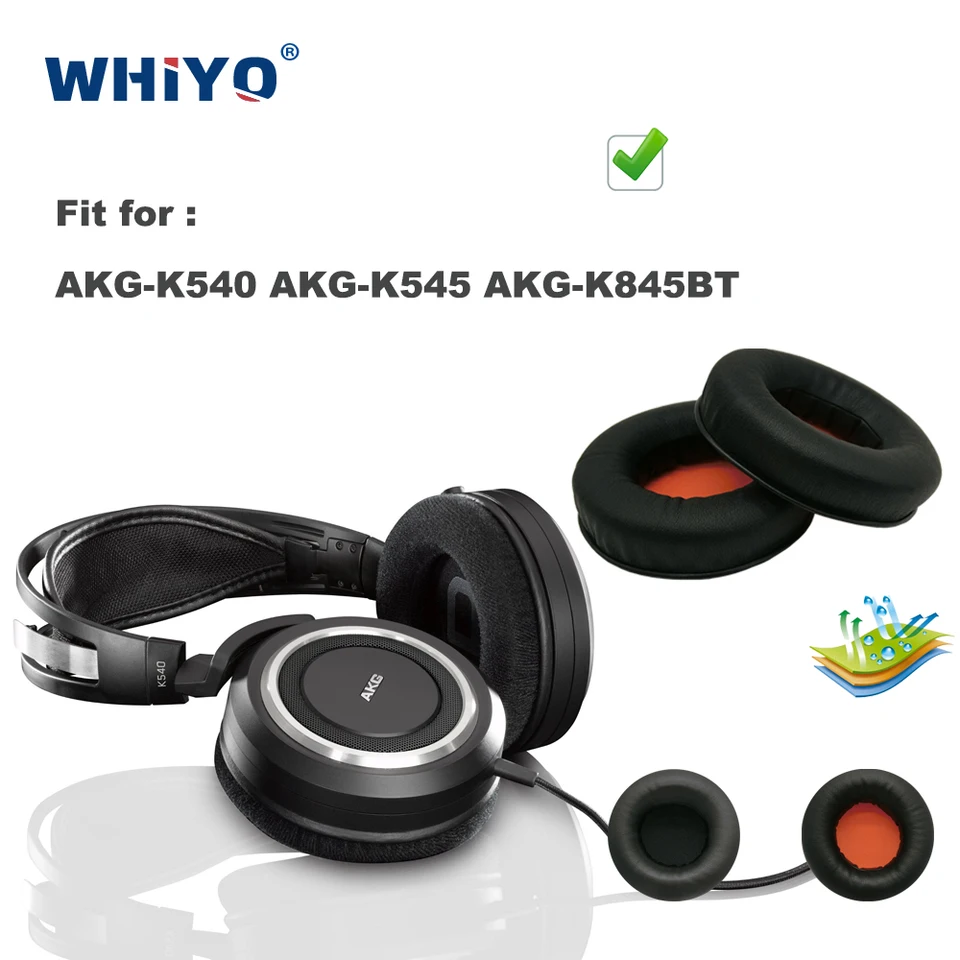 Náhradné ušné vankúšiky pre AKG K540 K545 K845BT K 540 K 545 K 845BT 845 BT STARTY ČASŤ ZÁKLADNÉ ZARIADENIE ZÁKLADNÝCH ZAPNUTÝCH ZARIADENIA