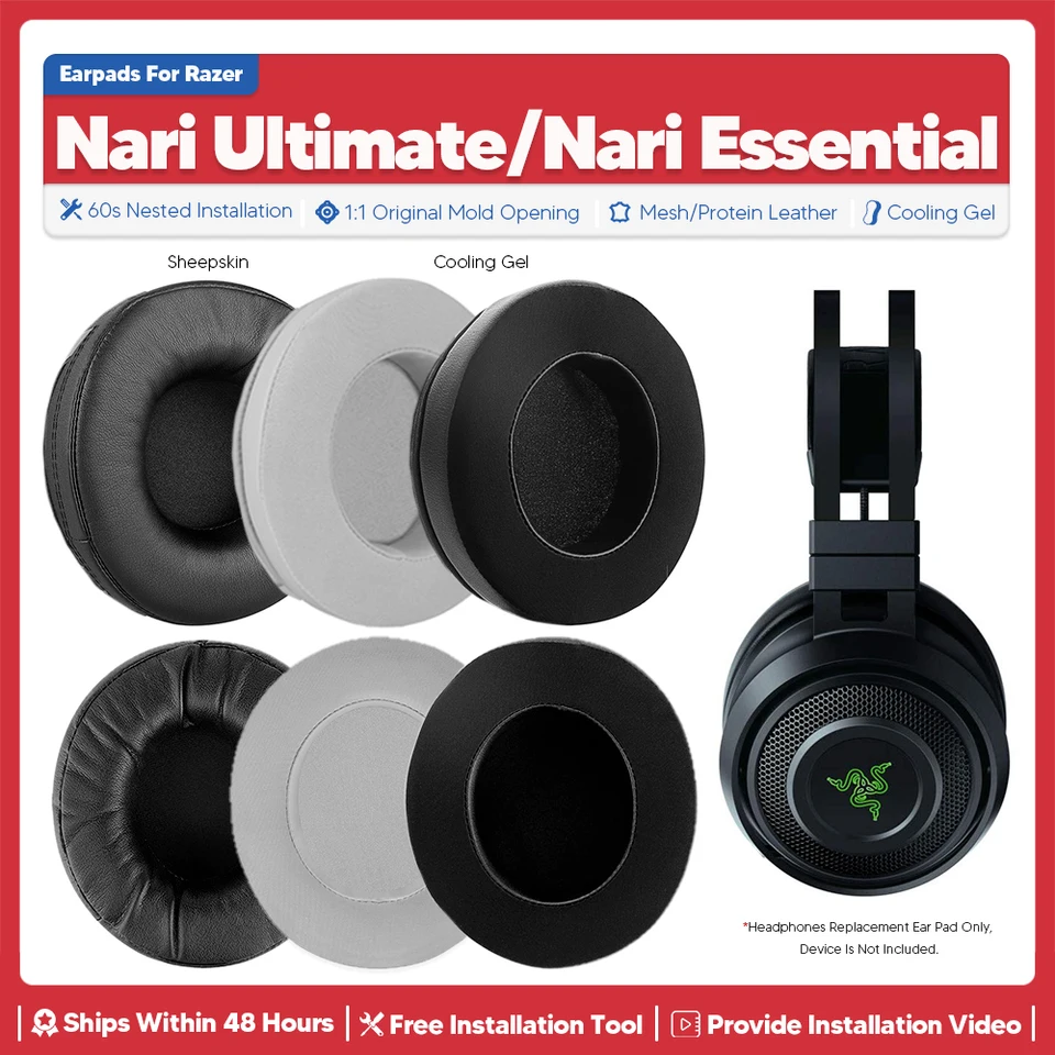 Náhradné ušné vankúšiky pre Razer Nari Ultimate Essential Wireless Advokát pre slúchadlá