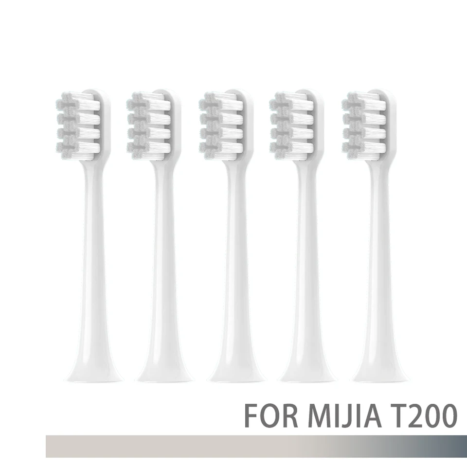 Náhradné zubné kefky hlava pre Xiaomi Mijia T200 Biele hlboké čistenie Elektrické zubné trysky Soft Dupont Bristle