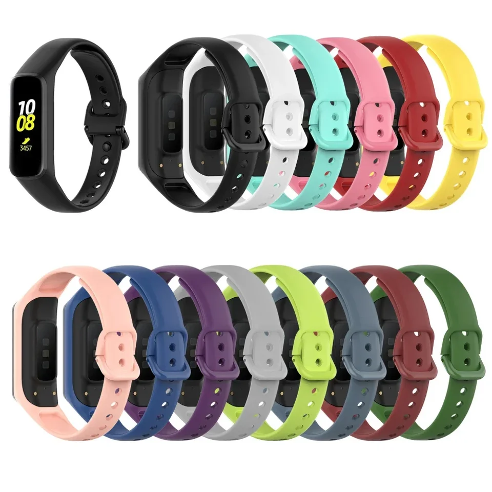 Náhradný mäkký silikónový remienok pre Samsung Galaxy Fit 2 Watch Band Sport náramok náramok Correa pre Galaxy Fit 2 R220 Belt