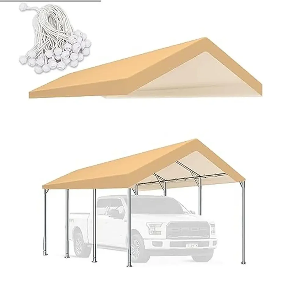 Náhradný výmenný kryt vrcholového krytu 10x20 s ťažkým dňom vodotesný prístrešok na večierok garáž Top plachta prach Sun Rain Snow