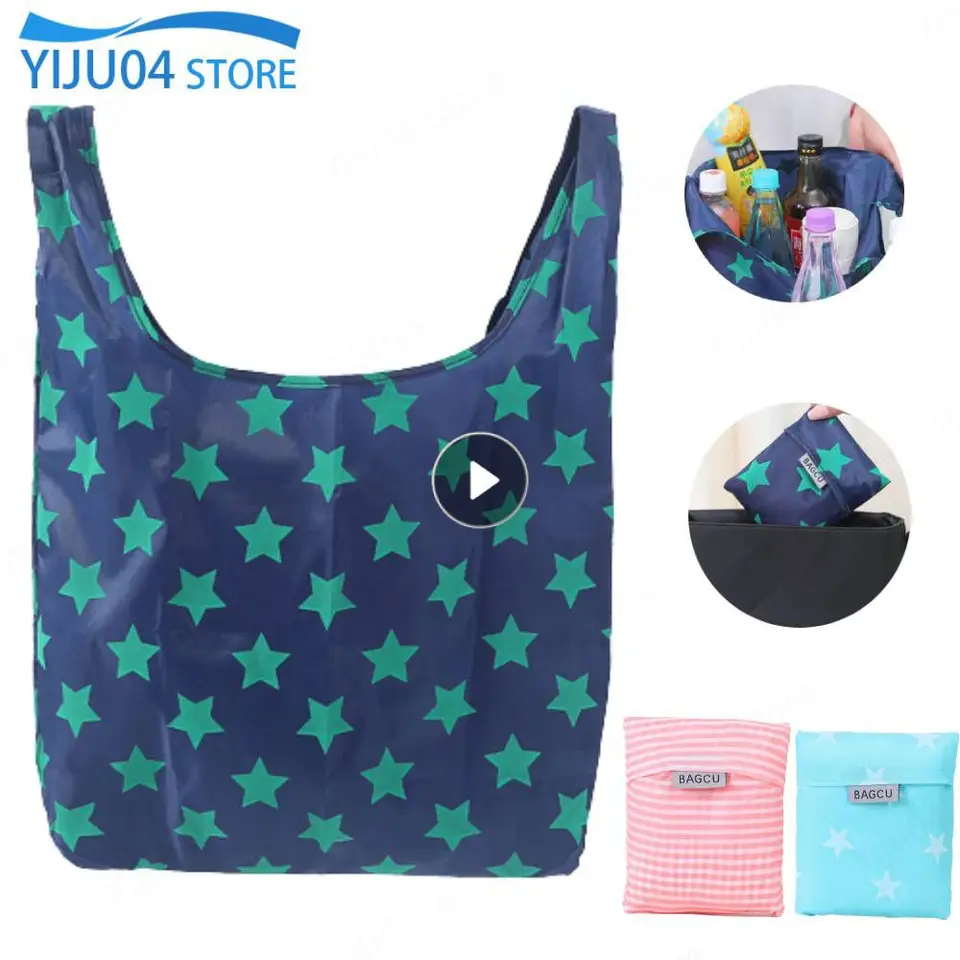 Nákupné tašky Prenosné ručné kabelky skladacie polyester cestovné obchody s potravinami supermarket obchody Opätovné použiteľné vonkajšie úložné tašky