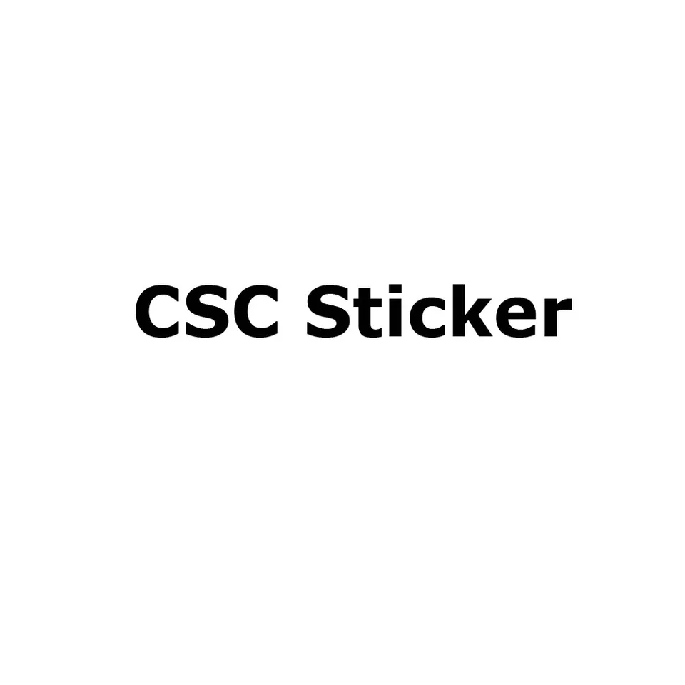 Nálepka CSC pre uhlíkové kolesá na bicykli
