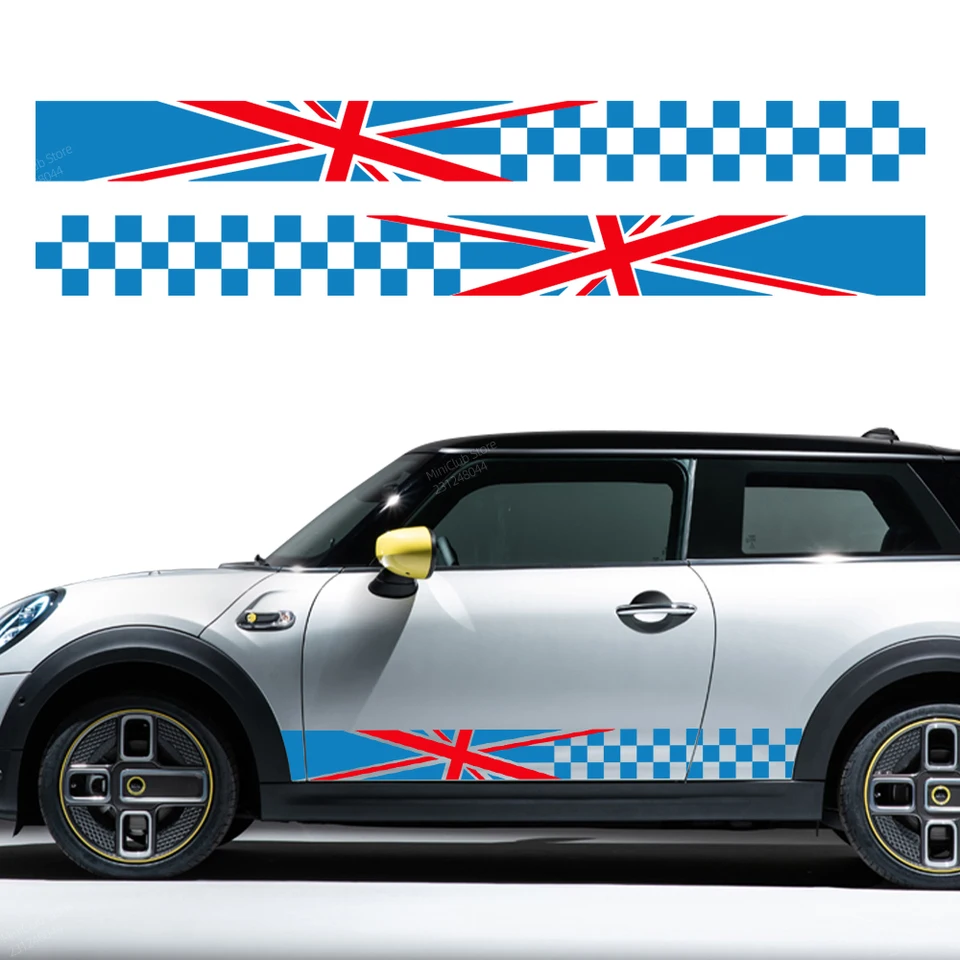 Nálepka na bočné auto pre Mini John Cooper S JCW F55 F56 F57 R55 R56 R60 F60 Clubman Union Jack Styling Decal Automatické príslušenstvo