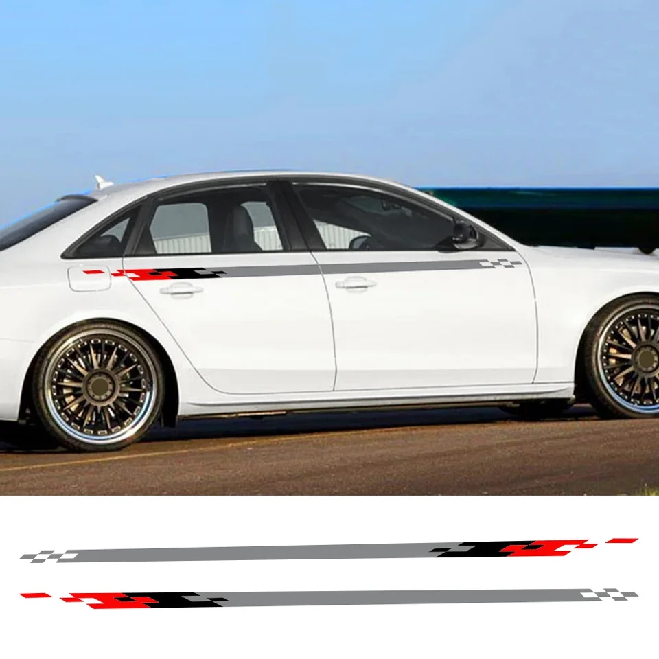 Nálepka na bočné dvere automobilu vinylové dutiny tvorivo navrhnuté automatické príslušenstvo pre Audi A4 B8 B9 B7 A3 8V 8L 8p A6 A7 Q3 Q5 FY TT