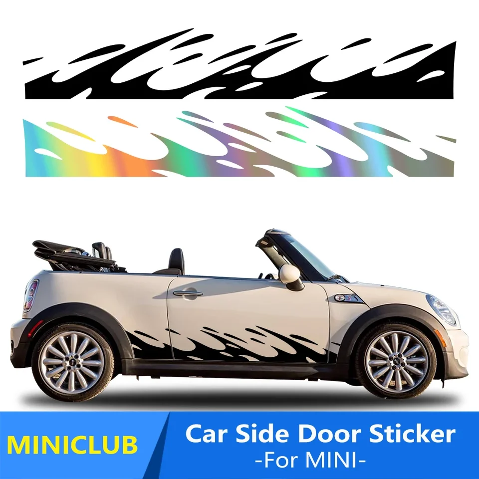 Nálepka na bočné nálepky na dvere pre mini John Cooper s JCW F55 F56 F57 R55 R56 R60 F60 Countryman Auto para ladenie príslušenstva