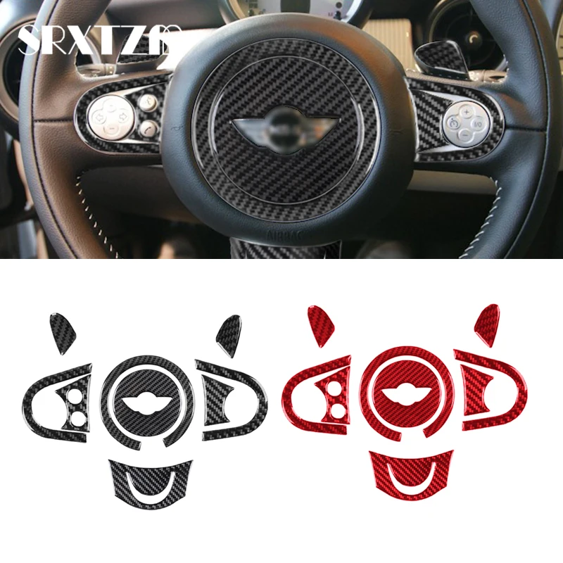 Nálepka na kryt volantu z uhlíkových vlákien pre nálepku Tinker pre BMW Mini Cooper R55 R56 R57 2007 - 2010