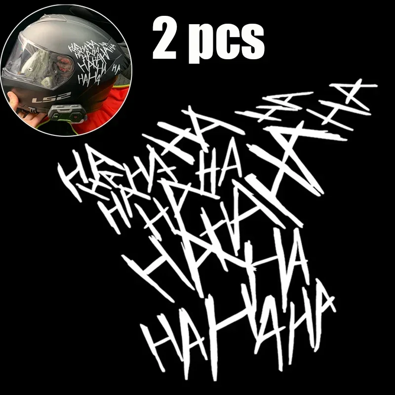 Nálepka na motocykle Hahaha Joker Motocykel prilby prilby auto reflexné moto automatické vtipné prilba nálepky vinylový štýl dekor