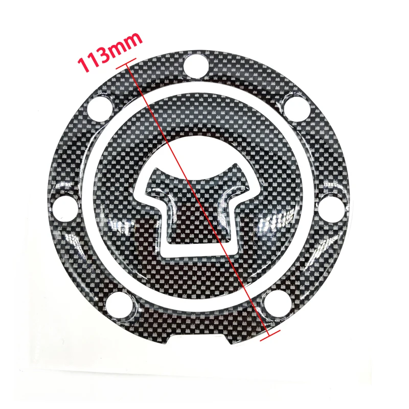 Nálepka na motocykle Univerzálne uhlíkové vlákno palivové plynné olejové uzáver Tankpad Tankpad Protector pre Honda Suzuki Kawasaki Yamaha