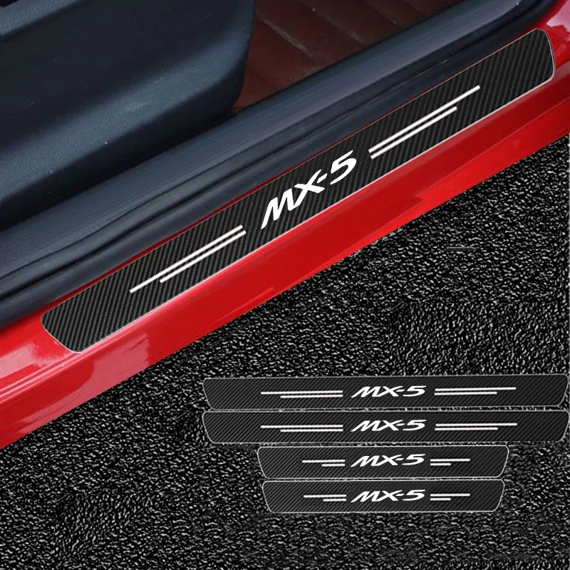 Nálepka na nálepku na auto z uhlíkového vlákna Ochranný pásikový kmeňa pre Mazda MX-5 Miata Na nb nc nd 1990-2019 2020 2021 2022 2023